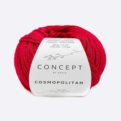 Пряжа Katia Cosmopolitan (1185.82, Рубиновое мерло)