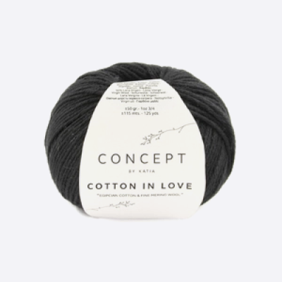 Пряжа Katia Cotton in Love (1249.62, Черный)