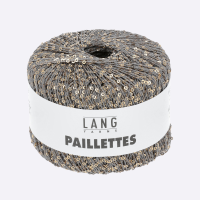 Пряжа Lang Paillettes (39.0003, Капучино с золотом)