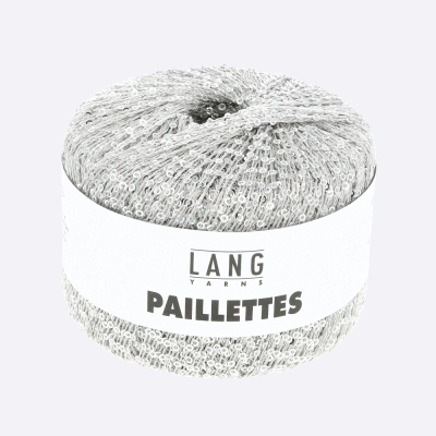 Пряжа Lang Paillettes (39.0024, Альпийский снег)