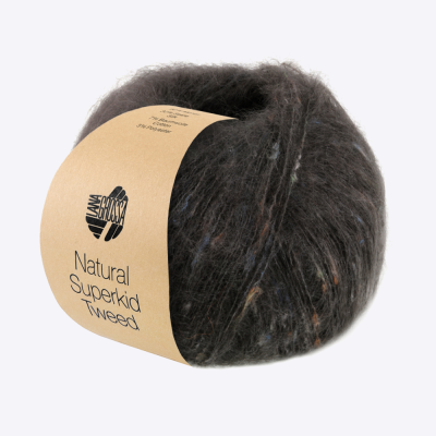 Пряжа Lana Grossa Natural Superkid Tweed (63744, 624 Графит)