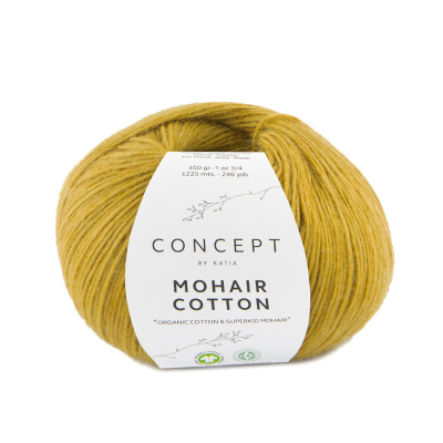 Пряжа Katia Mohair Cotton (1246.88, Шафран)