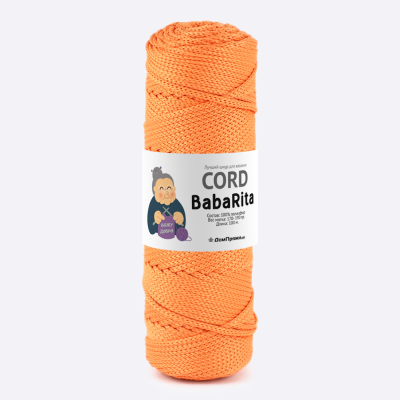 Пряжа Полиэфирный шнур BabaRita (Баба Рита) (Мандарин)