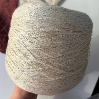 Бобина Lino Fiammato (67% вискоза, 33% лен). (Natural, Овсяное масло, 450 м.)