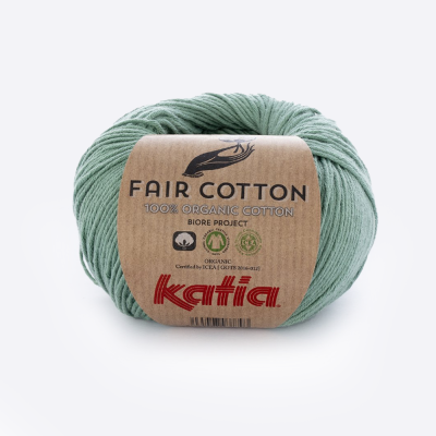 Пряжа Katia Fair Cotton (1018.17, Мятный)