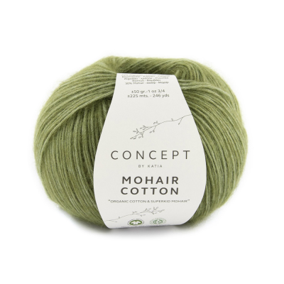 Пряжа Katia Mohair Cotton (1246.78, Резеда)