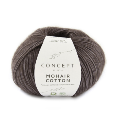 Пряжа Katia Mohair Cotton (1246.80, Сливовый капучино)