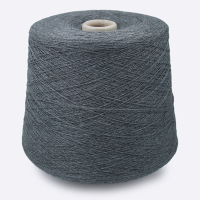 Бобина Academy NEW by Loro Piana (50% кашемир, 50% шелк), 1400 м. (R7 Medgrey Mel, Серый меланж)