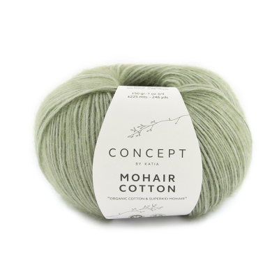 Пряжа Katia Mohair Cotton (1246.72, Мята)
