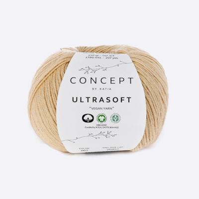 Пряжа Katia Ultrasoft (1176.62, Крем-брюле)
