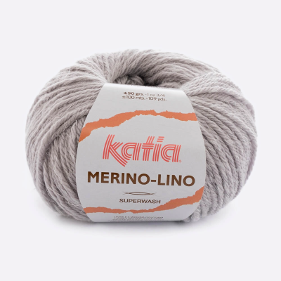 Пряжа Katia Merino-Lino (504, Пепельный серый)