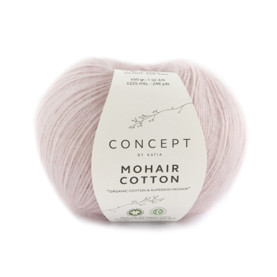 Пряжа Katia Mohair Cotton (1246.76, Пудровый)