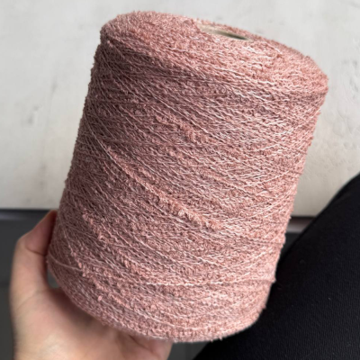 Бобина букле Wool Flam (93% меринос, 7% Па), 300 м. (5107, Розовые румяна)