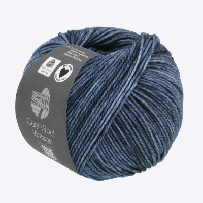 Пряжа Lana Grossa Cool Wool Vintage (60380, 7366 Джинс)