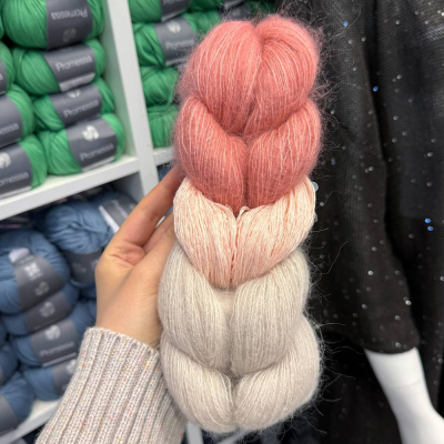 Косичка кидмохер на шелке Craft ❤ Pail (Гуава)