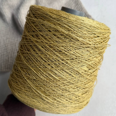 Бобина Servisi Seta ШЕЛКОВАЯ КОНОПЛЯ (100% конопля) (Горчица, 400 м., Mustard)