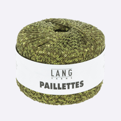 Пряжа Lang Paillettes (39.0098, Зеленая спаржа)