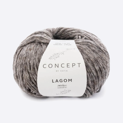 Пряжа Katia Lagom (1107.102, Серо-коричневый)