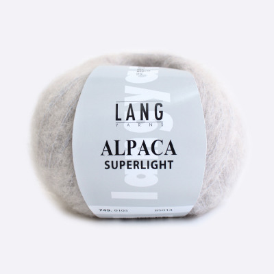Пряжа Lang Yarns Alpaca Superlight (0103, Пепельный)