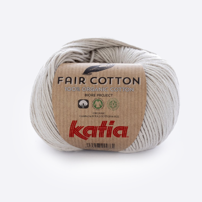 Пряжа Katia Fair Cotton (1018.11, Пепельный)