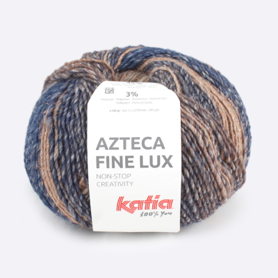 Пряжа Katia Azteca Fine Lux (1153.413, Кремовый деним)
