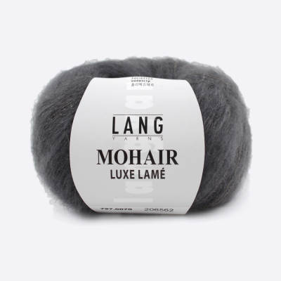 Пряжа Lang Mohair Luxe Lame (797.0070, Серый мрамор)