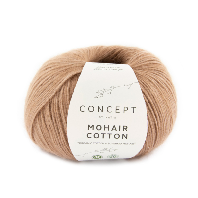 Пряжа Katia Mohair Cotton (1246.74, Пыльная роза)
