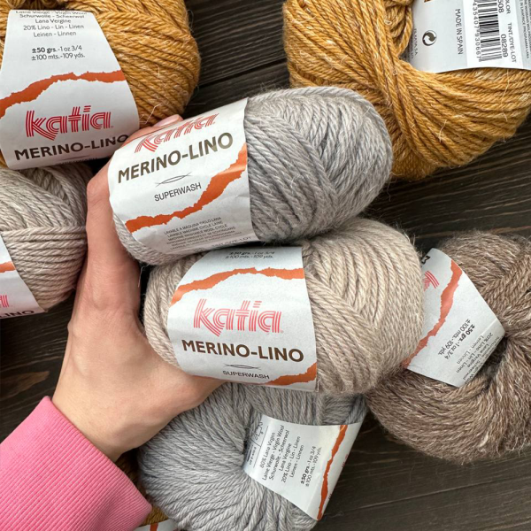 Пряжа Katia Merino-Lino