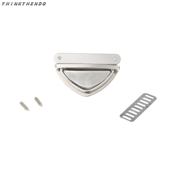 Замок портфельный (Серебро, Треугольный, 50*35 мм, QX1045 nic (6572) или JX-12A039 nic)