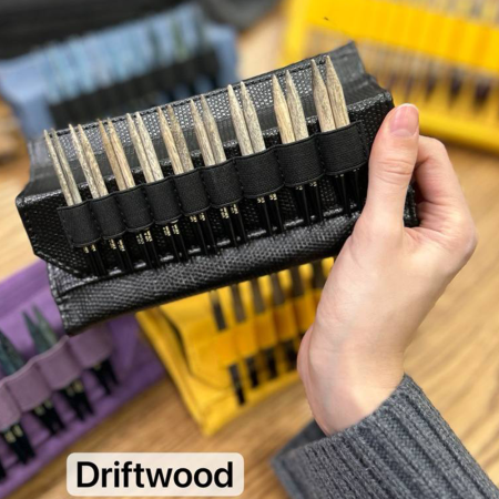 Набор спиц 7 см 9 пар Lykke Driftwood Grey