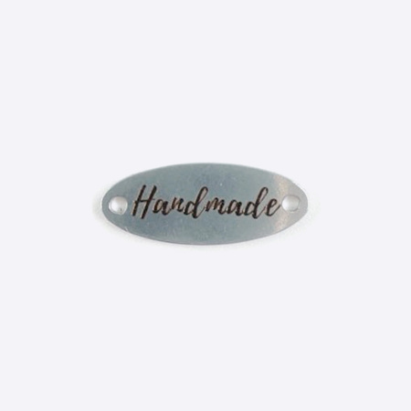 Бирка Hand Made металл Овал
