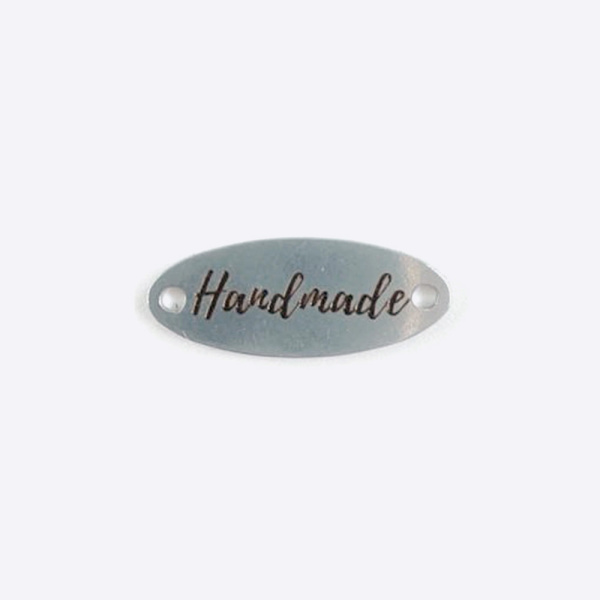 Бирка Hand Made металл Овал