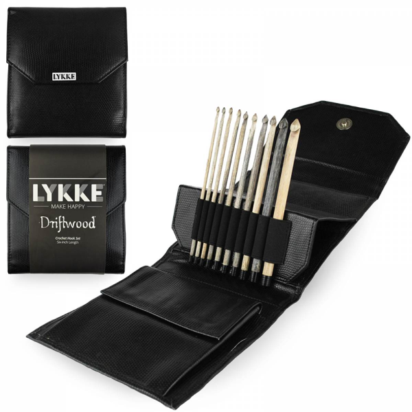 Набор из 10 деревянных крючков LYKKE Driftwood Black