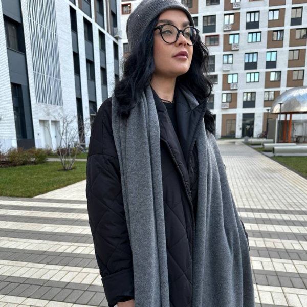 Кашемировый палантин WoolDom, Галька