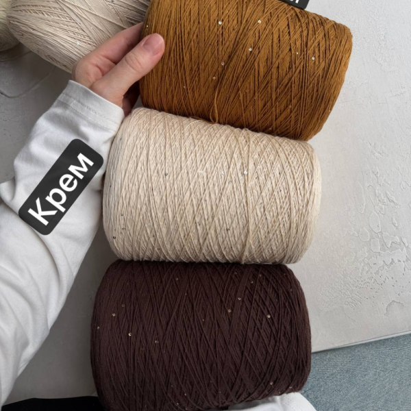 Бобина Cotton Paillettes Mix