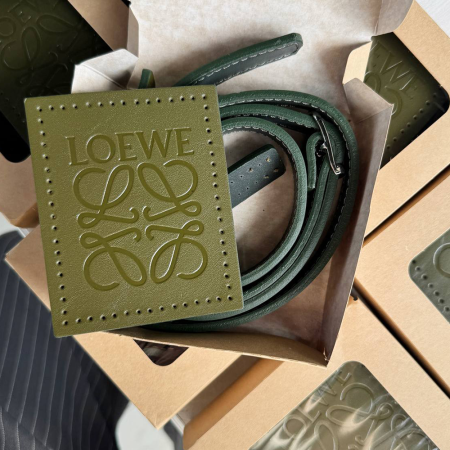 Набор для сумки БЕЙСИК Loewe Basik из натуральной кожи (Олива)
