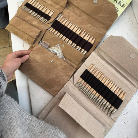 Набор спиц 12 см 12 пар LYKKE Natural Beige Jute