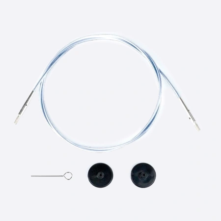 Леска вращающаяся LYKKE Clear для КОРОТКИХ спиц (прозрачный) (60 см)
