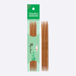 Спицы чулочные бамбуковые темные, 15 см Chiaogoo