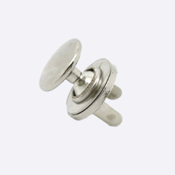 Кнопка для сумки магнитная на хольнитене (Серебро)