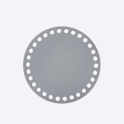 Донышко Цветной круг Фанера, 15 см (Серый)