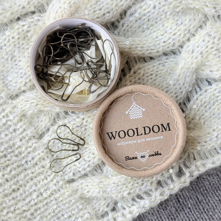 Маркеры для вязания "Булавки" WoolDom (Серебро)