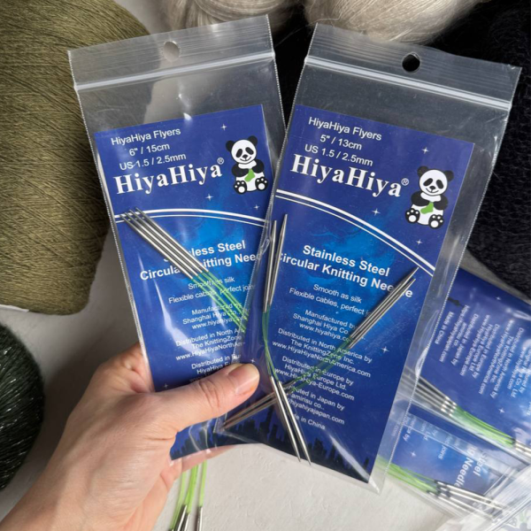 Гибкие чулочные спицы HiyaHiya STEEL Flyers, 15 см