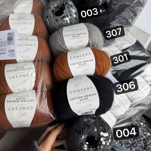 Пряжа Katia Cotton-Merino Glam