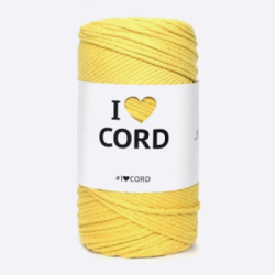 Пряжа Шнур I ❤ Cord (Корд) (Лимон, 2131)