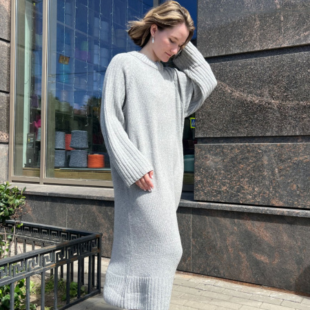 Описание вязания #Платье_Королевишна