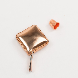 Подарочный набор Сантиметр-рулетка и Наперсток, розовое золото