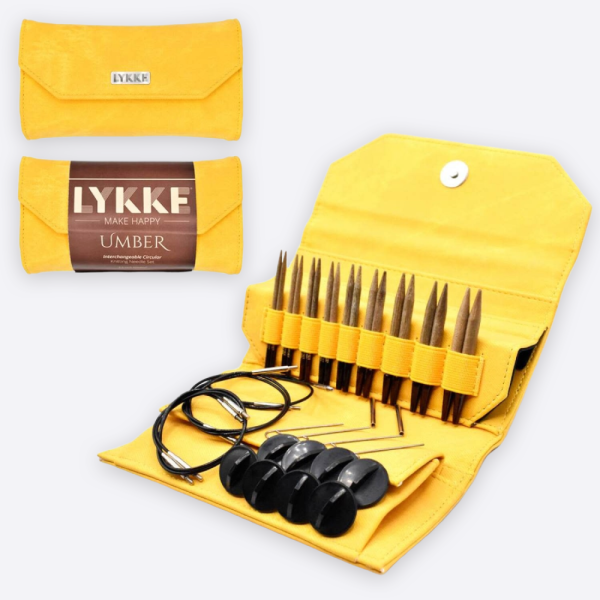 Набор спиц 9 пар 7 см LYKKE Umber Dandelion