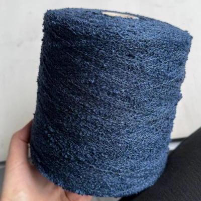 Бобина букле Wool Flam (93% меринос, 7% Па), 300 м. (5104, Ночной сапфир)