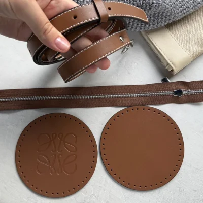 Набор для сумки БОЧОНОК Loewe Mini X из натуральной кожи (Виски)